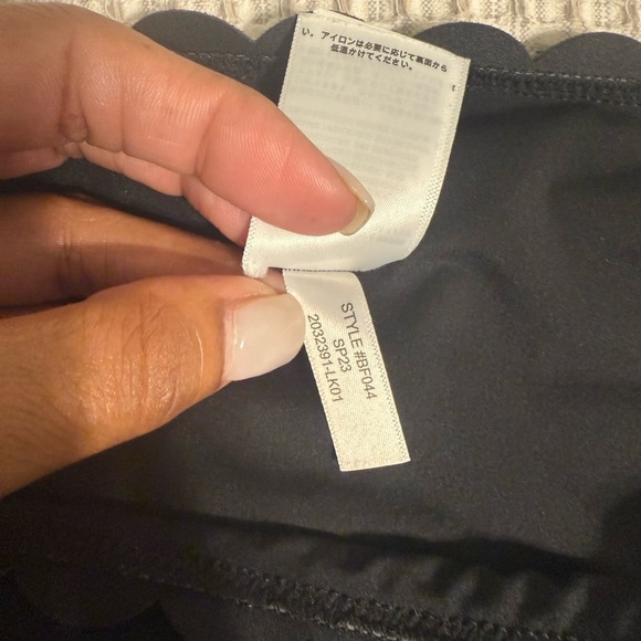 NWOT J. Crew Black Scalloped High-Waisted Bikini Bottom - Picture 4 of 9